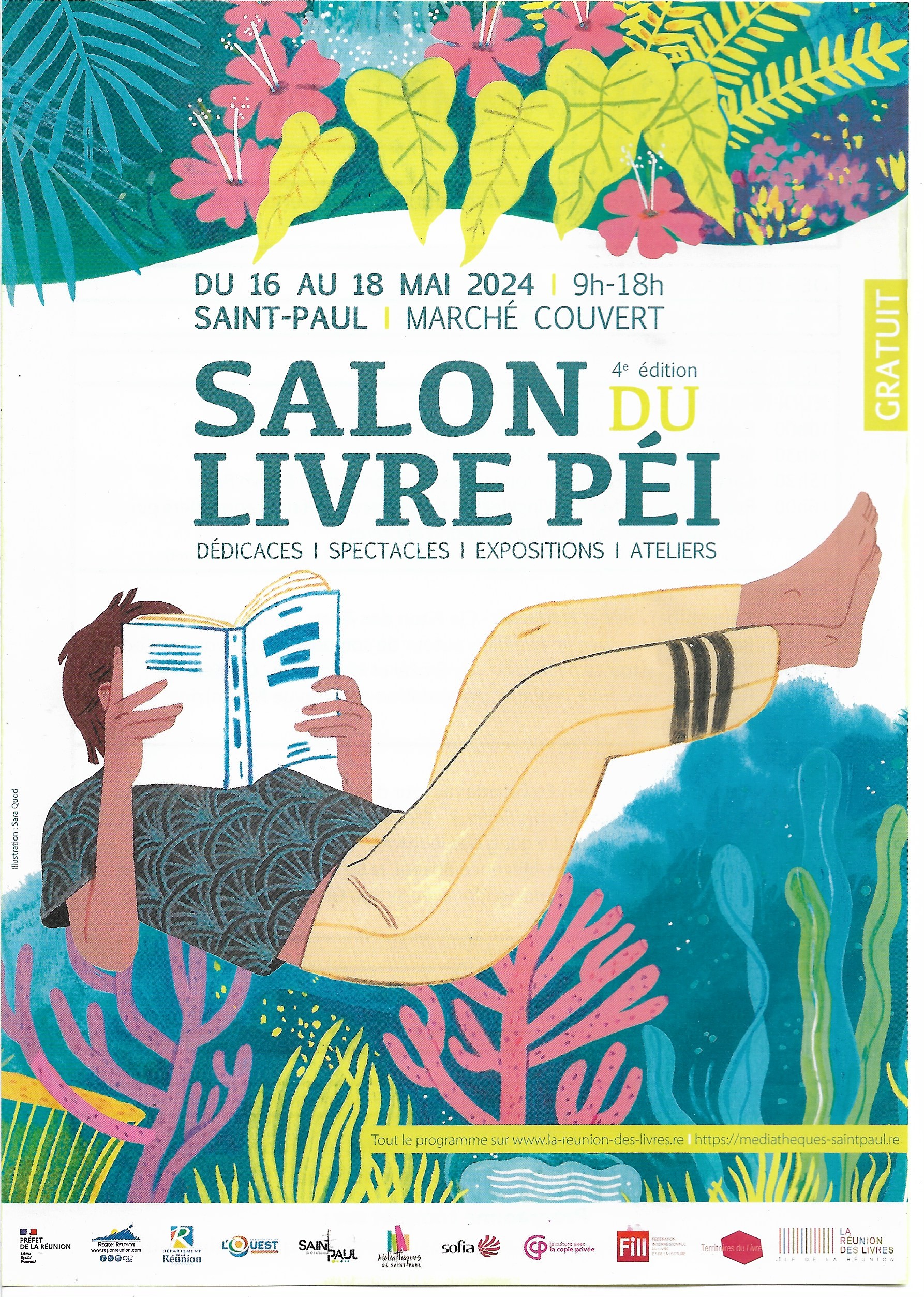 Salon du Livre Péi Ville de Saint-Paul du 16 au 18 mai 2024